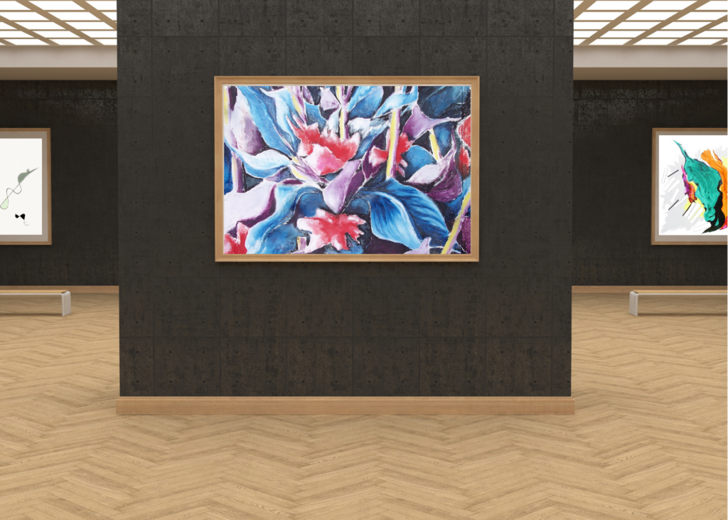 galleria-arte-michelangelo-del-brocco-opere-contemporanee-scultura-pittura-artista-quadro-horses-in-love-cavalli-amore-africa-illy-moderno-amazzone-plexiglass-tela-olio