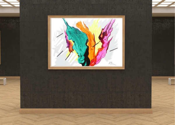galleria-arte-michelangelo-del-brocco-opere-contemporanee-scultura-pittura-artista-quadro-horses-in-love-cavalli-amore-africa-illy-moderno-amazzone-plexiglass-tela-olio-piano-sinestesia