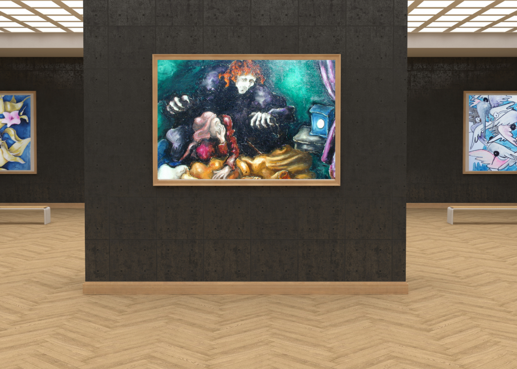 galleria-arte-michelangelo-del-brocco-mikala-opere-contemporanee-scultura-pittura-artista-quadro-moderno-tela-olio-acrilico-artista-italiano-quadro-opera-valore-collezione-collezionisti-arriva-la-morte