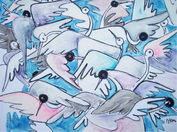 galleria-arte-michelangelo-del-brocco-mikala-opere-contemporanee-scultura-pittura-artista-quadro-moderno-tela-olio-acrilico-artista-italiano-quadro-opera-valore-collezione-collezionisti-aironi