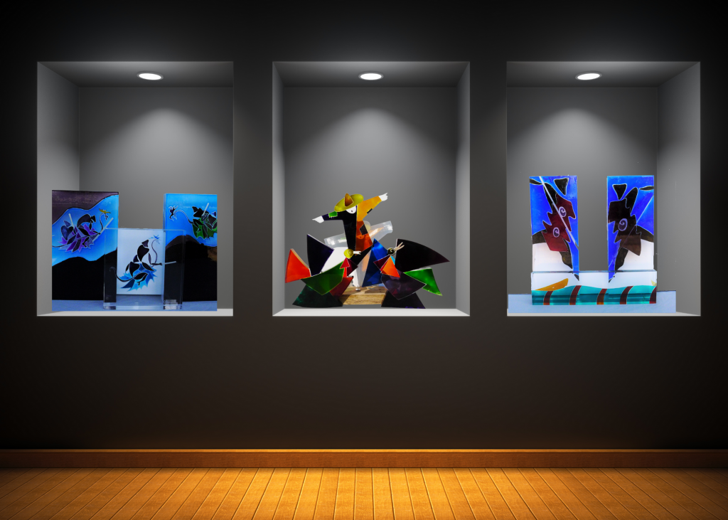 galleria-arte-michelangelo-del-brocco-mikala-opere-contemporanee-scultura-pittura-artista-quadro-moderno-tela-olio-acrilico-artista-italiano-quadro-opera-valore-collezione-collezionisti-srag-leaves-battle-spaventapasseri-snake-hunt